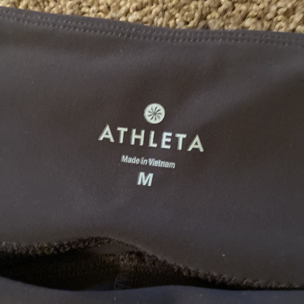 ATHLETA BROWNISH/PLUM ATHLETIC JOGGER. HUGS YOUR BODY. NICE PANTS! SIZE M. NWOT - Picture 3 of 9